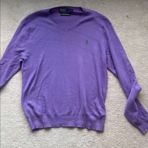 Ralph Lauren Lavender V-Neck Men's Sweater